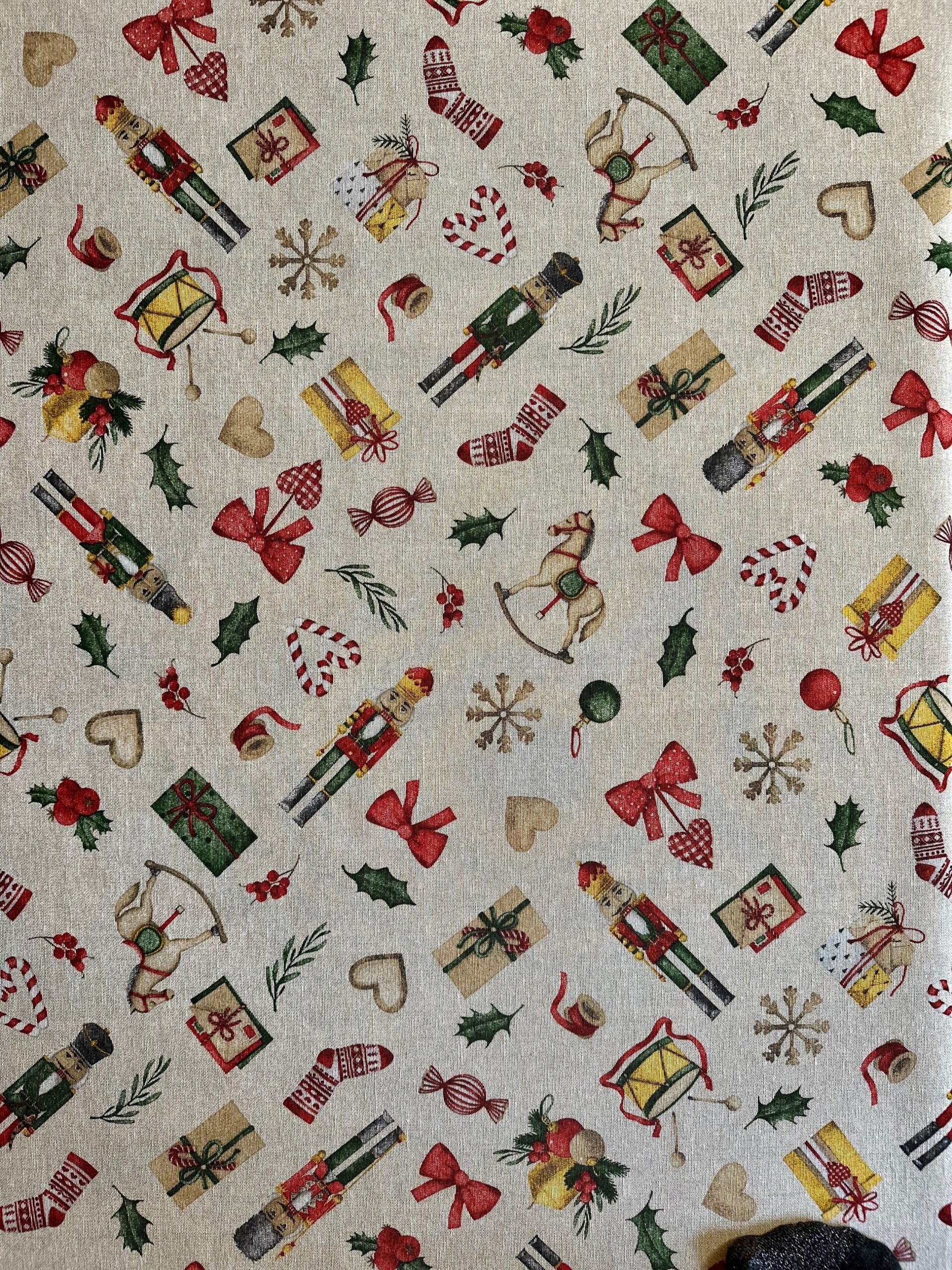 Festive Motive Christmas Story Rectangular Tablecloth