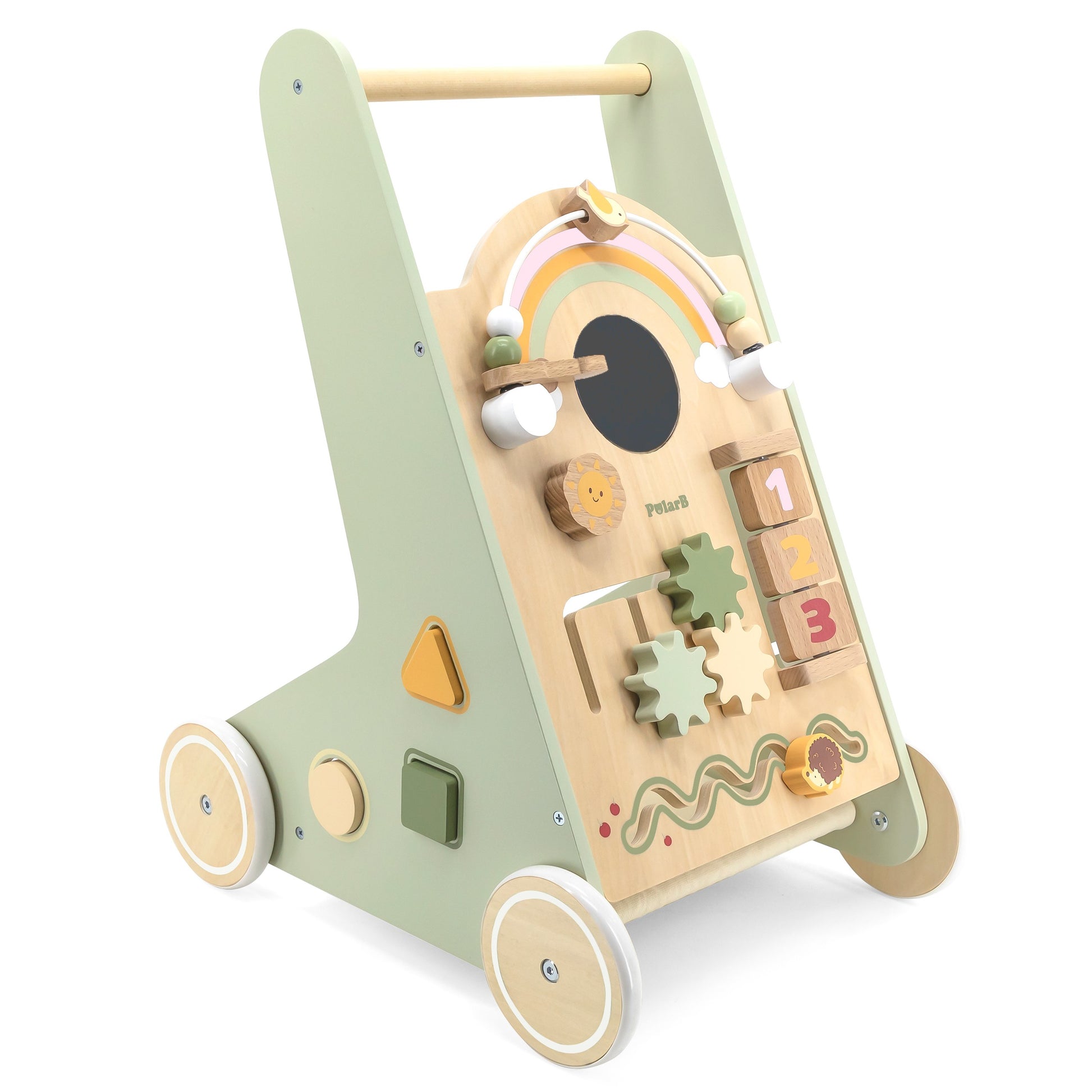 Wooden Educational Walker - Green