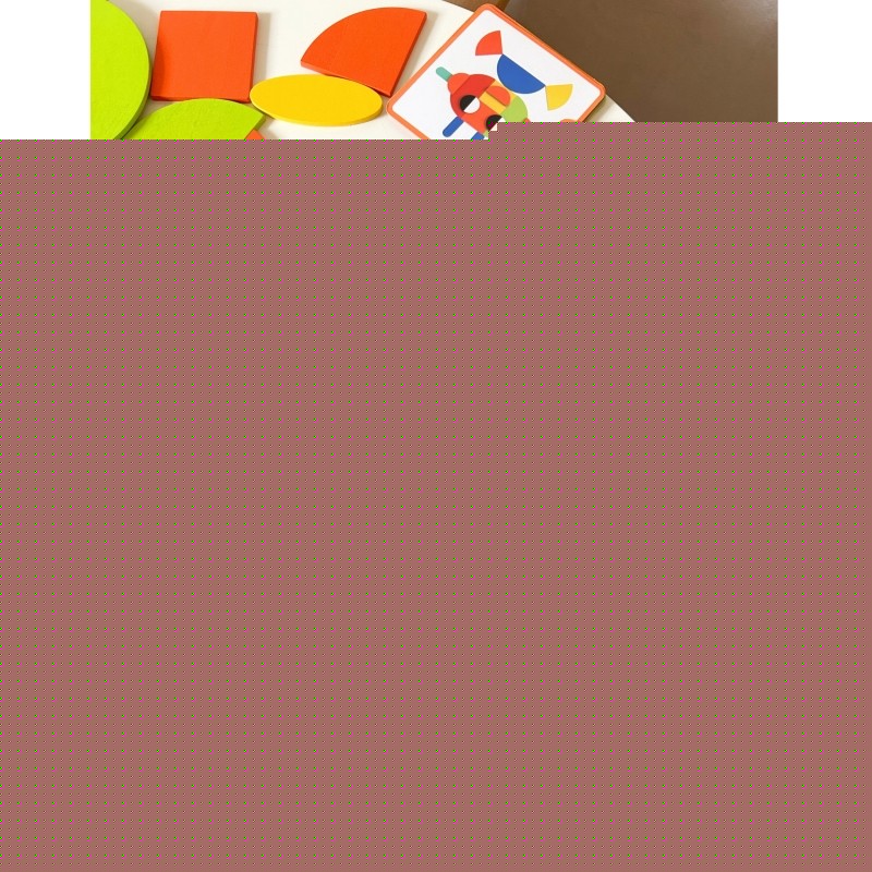 Wooden Montessori shape Puzzle