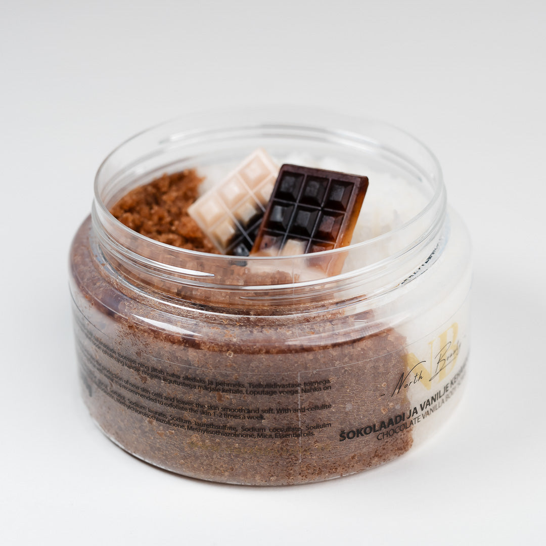 Chocolate and Vanilla Body Scrub, 300g