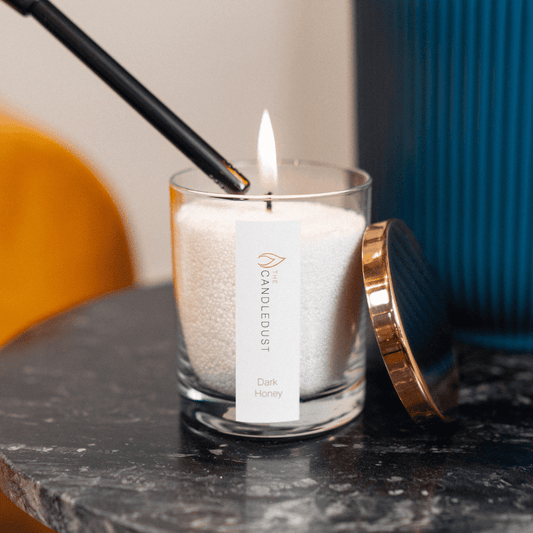 Powdered Candle in Glass - Rhubarb Sparkle 160g